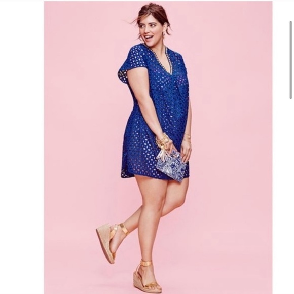 Lilly Pulitzer for Target Other - Lilly Pulitzer target navy eyelet coverup tunic M